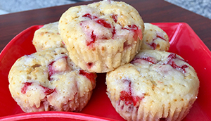 Strawberry Yogurt Muffins