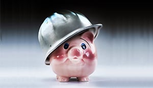 Hard Hat Piggy Bank