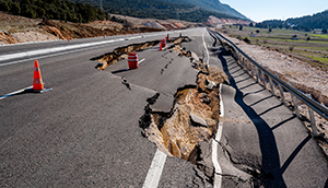 Weather Damaged Road